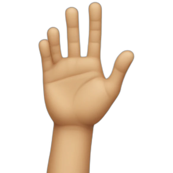 two hand fingers on a table emoji