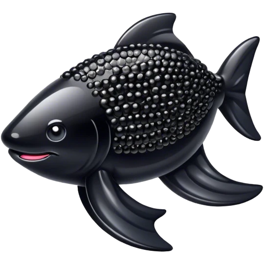 Luxury black caviar emoji