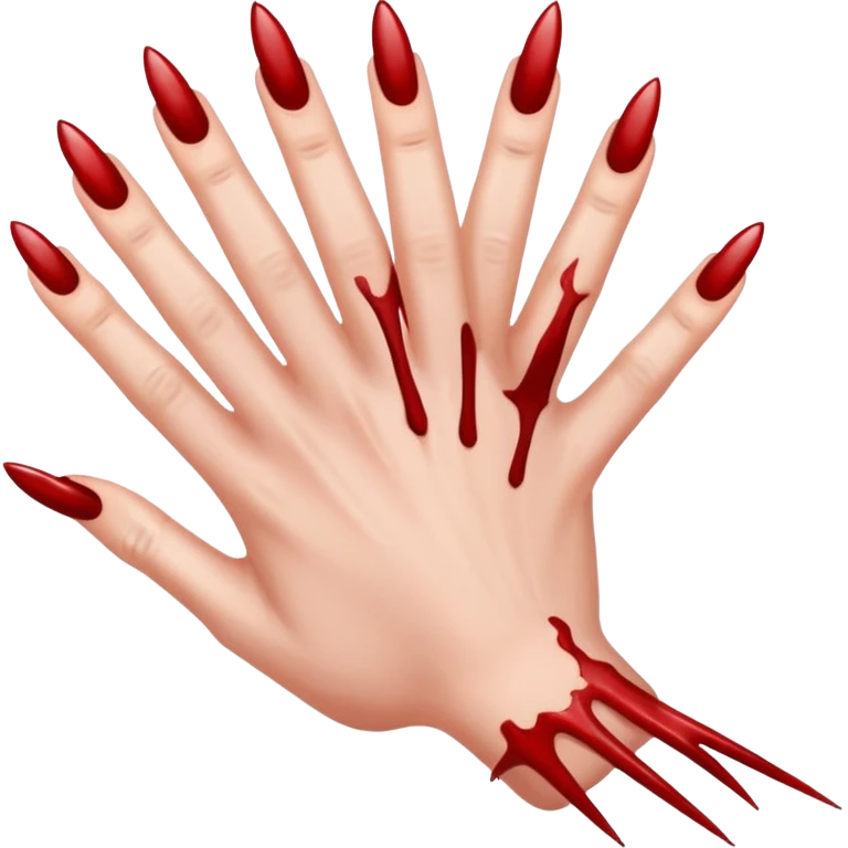 Scary hand scratch emoji