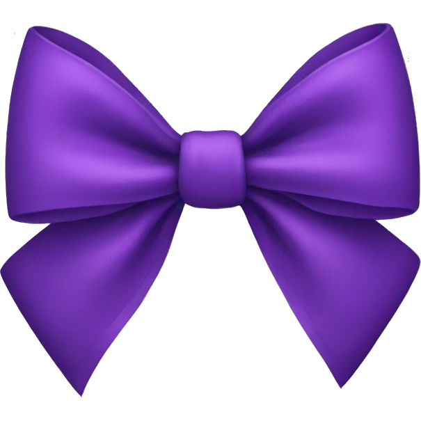 purple bow emoji