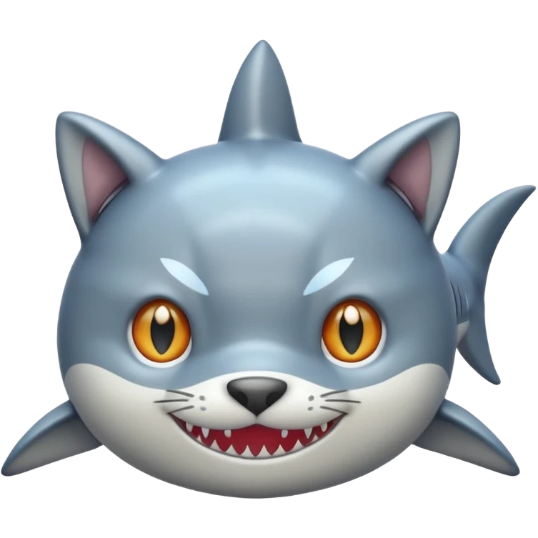 shark body with a cat face emoji