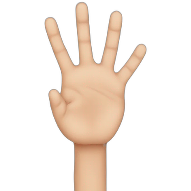 unnatural-hand-with-two-short-one-thick-finger emoji