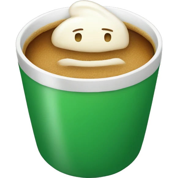 Green coffee cup emoji