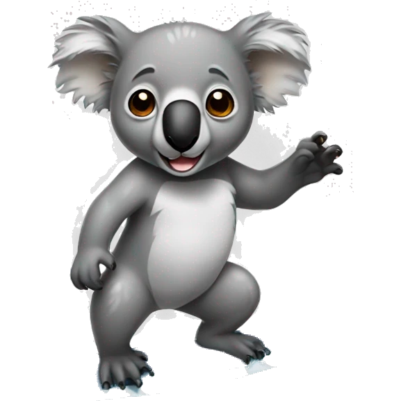 surfing koala emoji