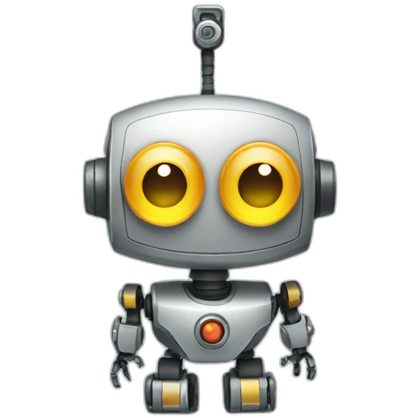 Robot making an app emoji
