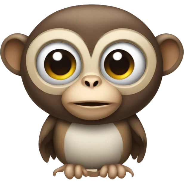Monkey and owl emoji