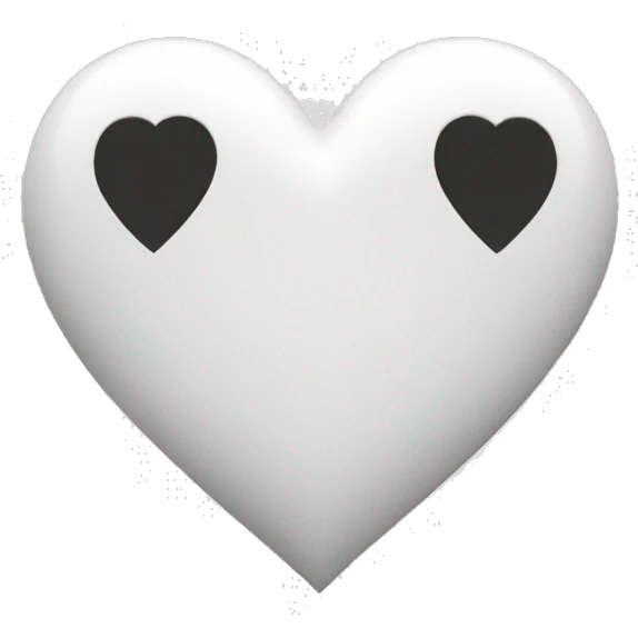 White heart emoji
