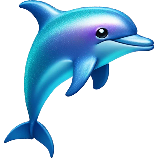 glittery dolphin emoji