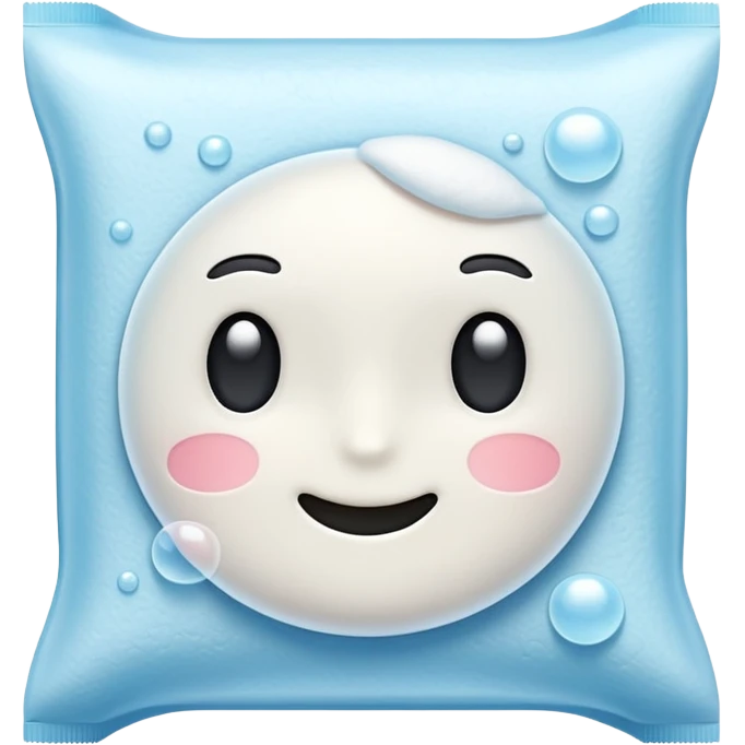 Bubble tissue wipes emoji