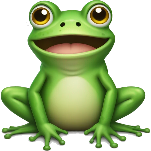 frog saying "done!" emoji