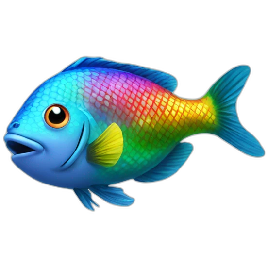 Jonathan Toews as rainbow fish inside an aquarium emoji