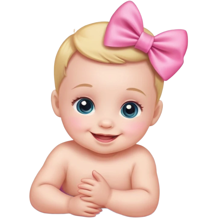 Baby pick bow emoji