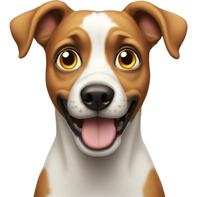 dog with crazy eyes emoji