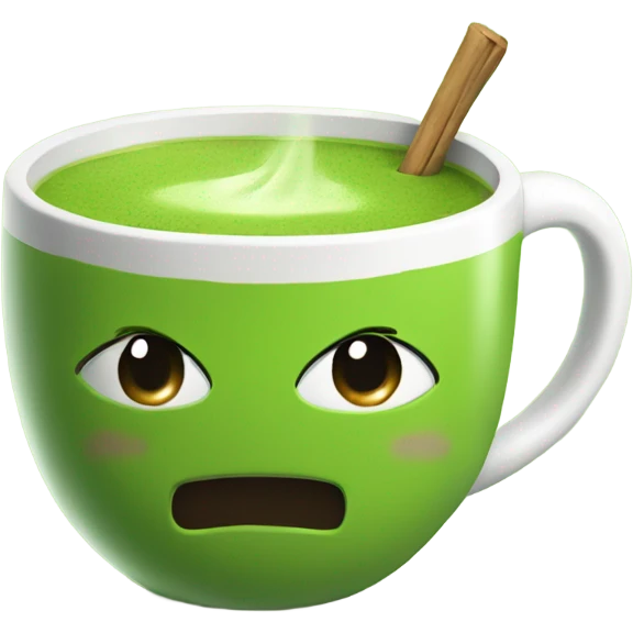matcha tea in a mug emoji