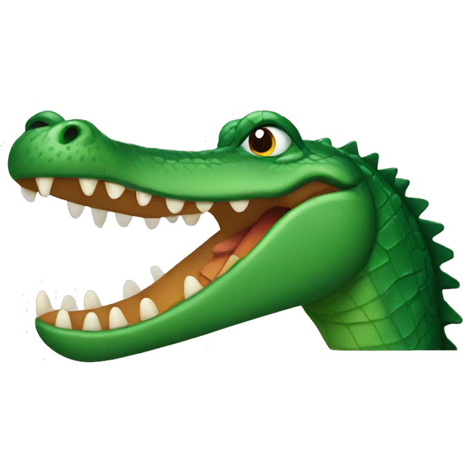 Christmas alligator emoji