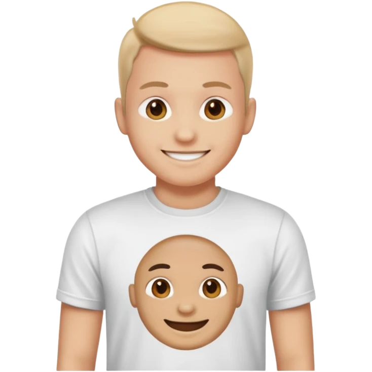 fais moi  un emoji avec un logo sur le tshirt emoji