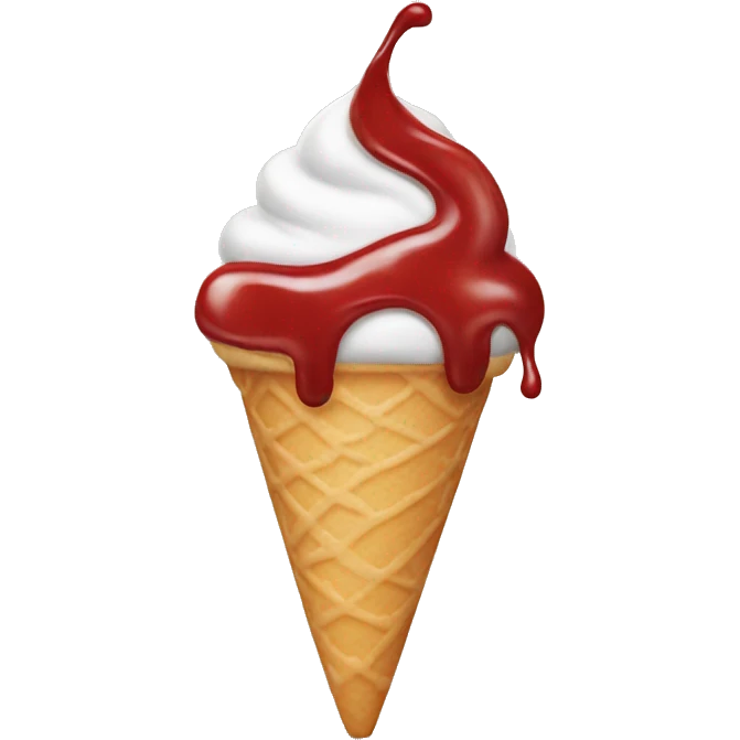 ketchup ice cream emoji emoji