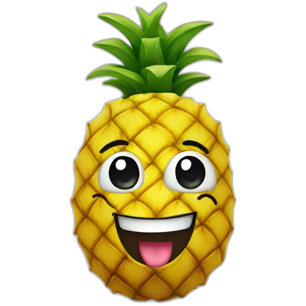 pineapple smiling emoji