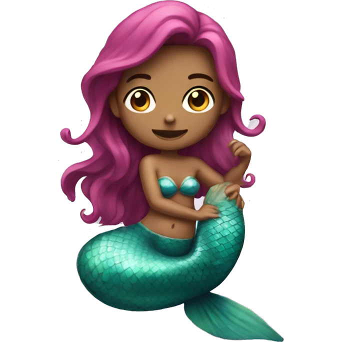 a mermaid with a lap emoji