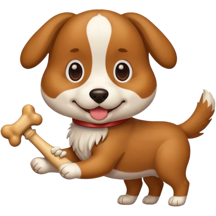 Dog with bone Toy emoji