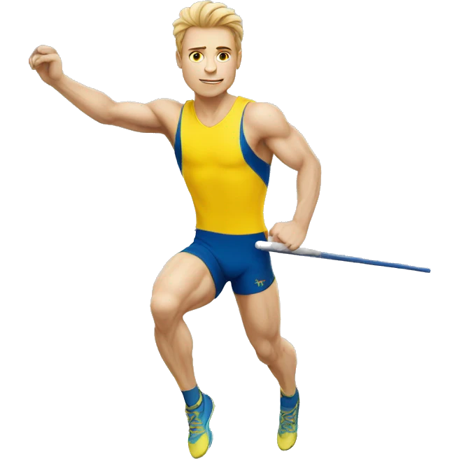 Pole vault male sweden emoji