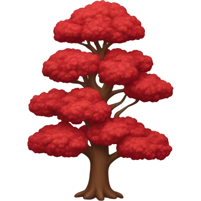 Red tree emoji