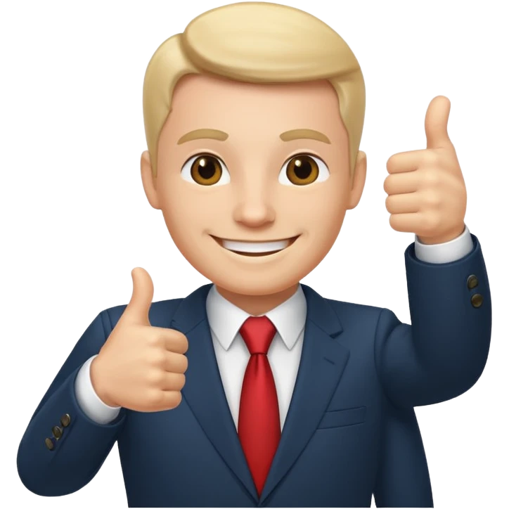 Boss with thumbs up emoji