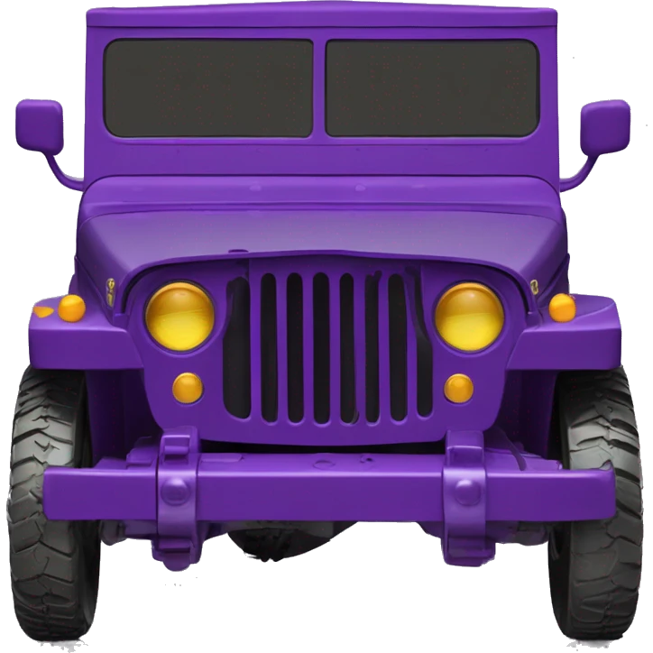 Batgirl’s 1942 Willy’s purple gloss army jeep emoji