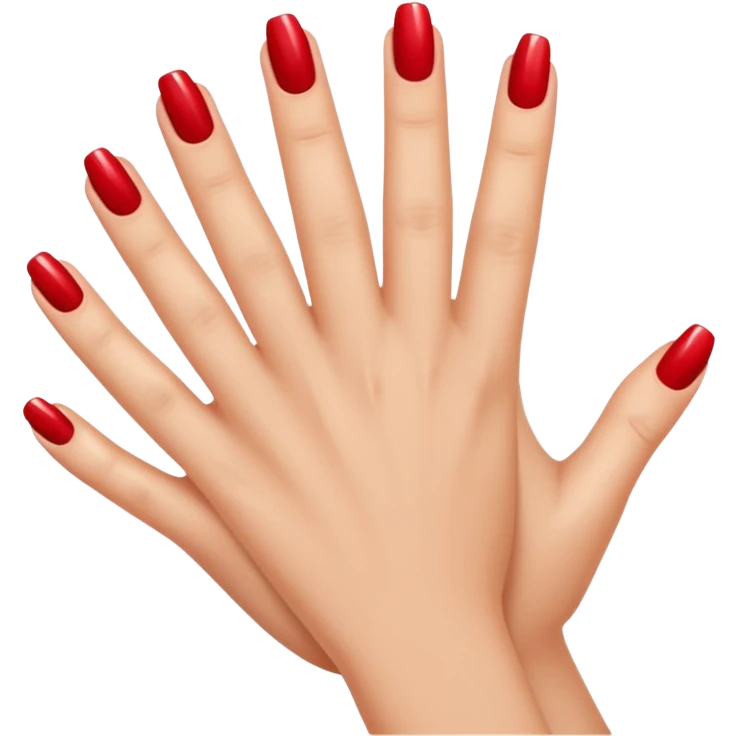 Nail with manicure emoji