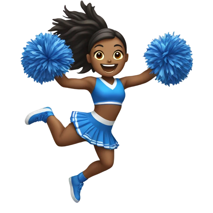cheerleader jumping emoji