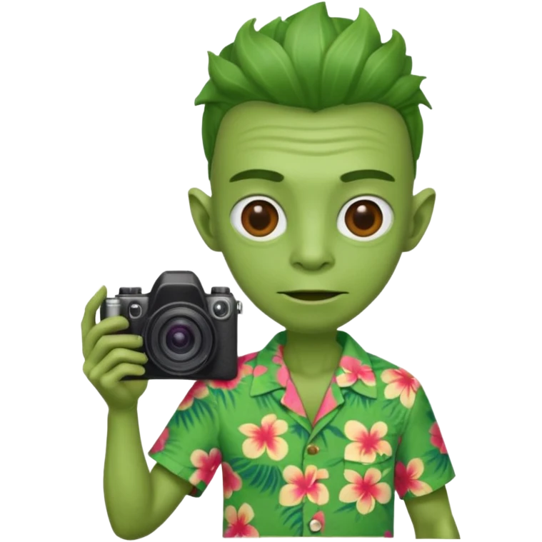 tourist alien emoji