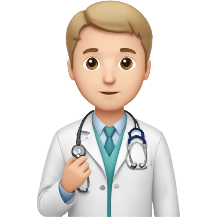 white guy doctor emoji
