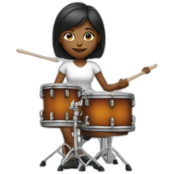 female drumer emoji
