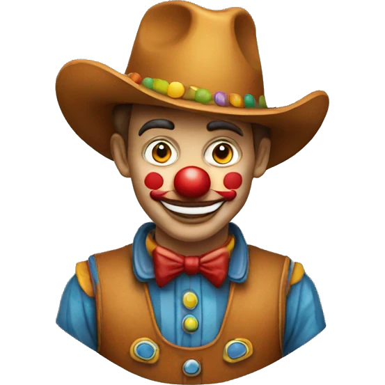 clown cowboy emoji
