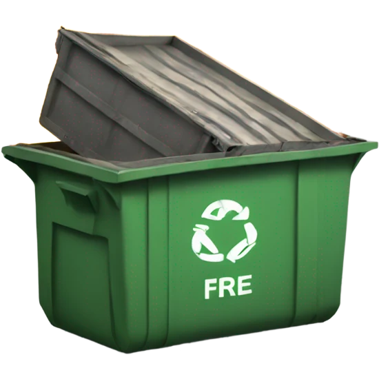 Dumpster fire emoji