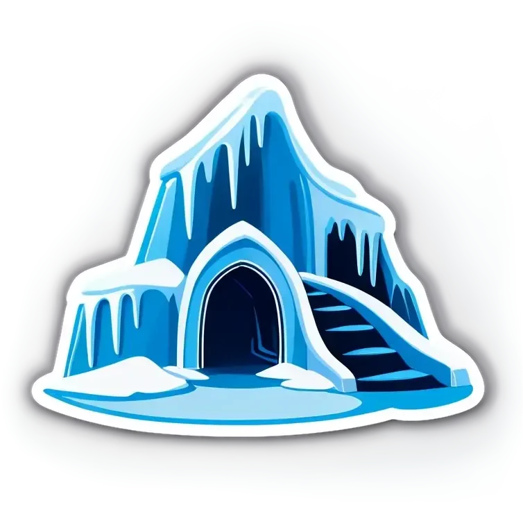 Ice Iglo Hotel mit Rutsche emoji