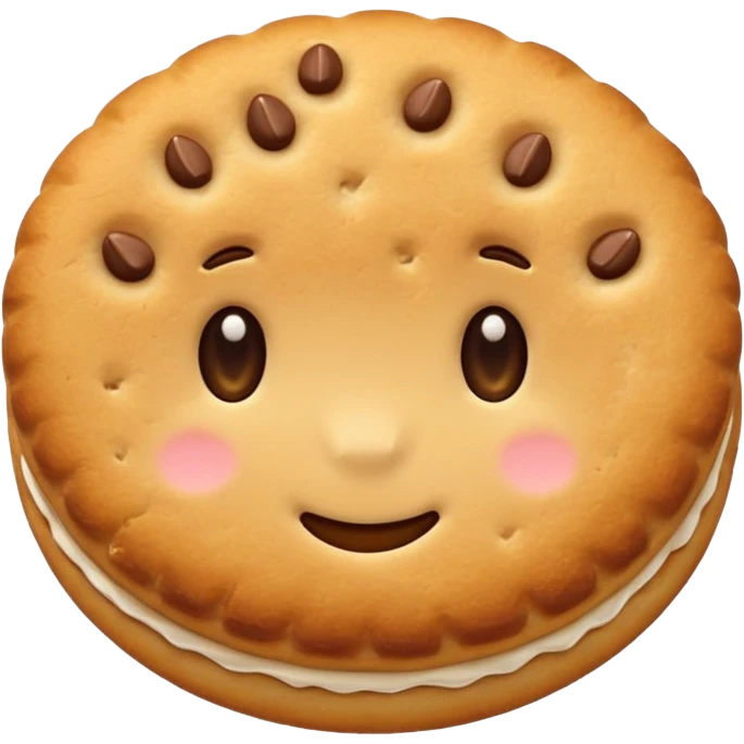 cute biscuit no cream emoji