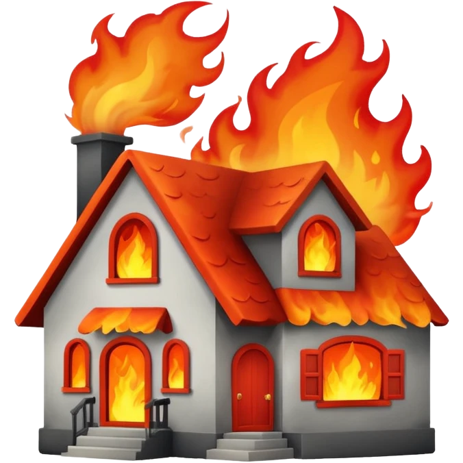 house fire emoji