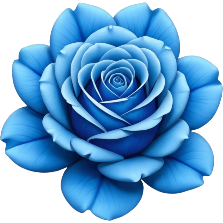 blue rose emoji