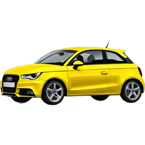 Yellow Audi A1  emoji