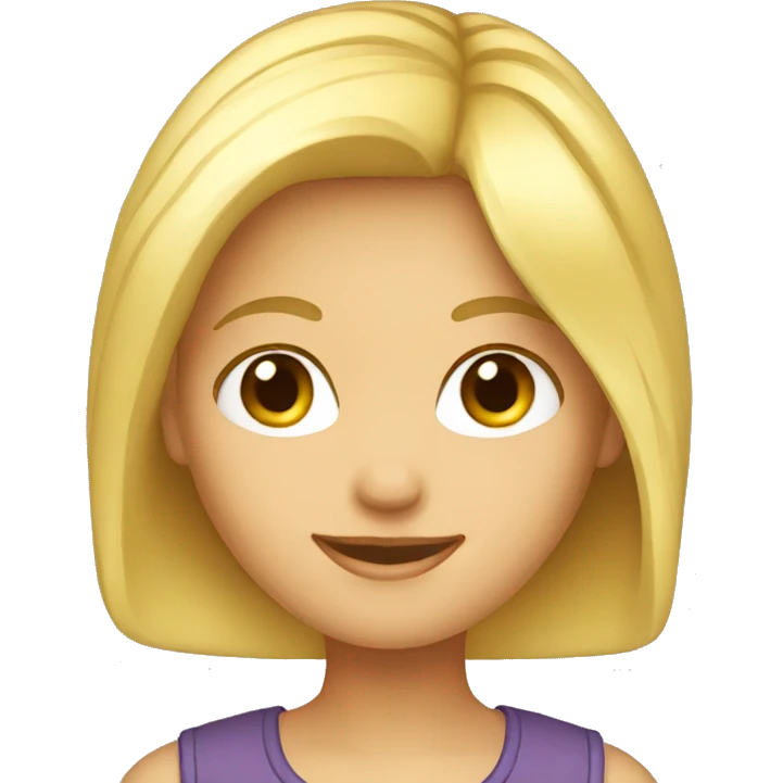 Blond girl  emoji