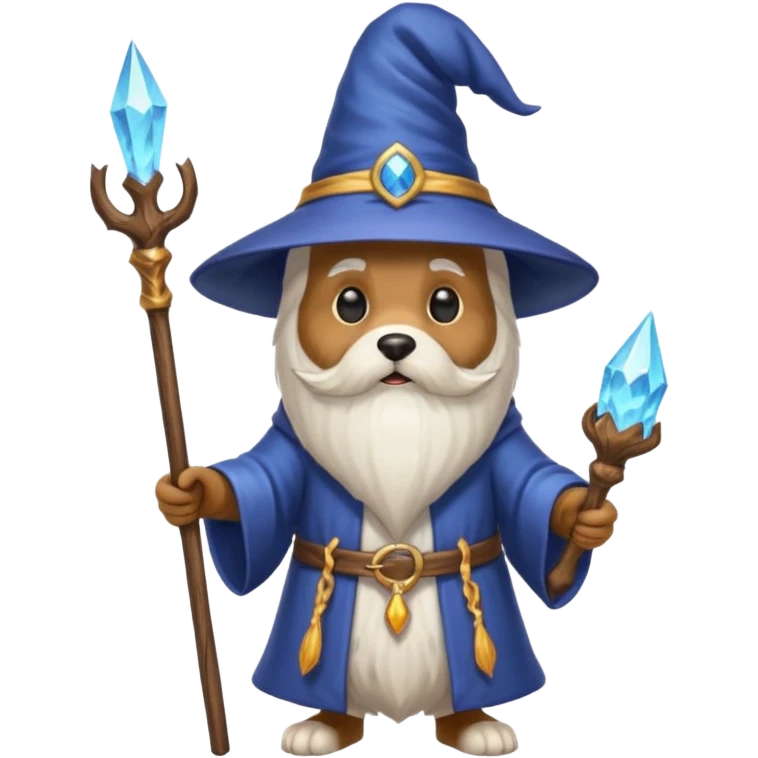 Dog wizard emoji