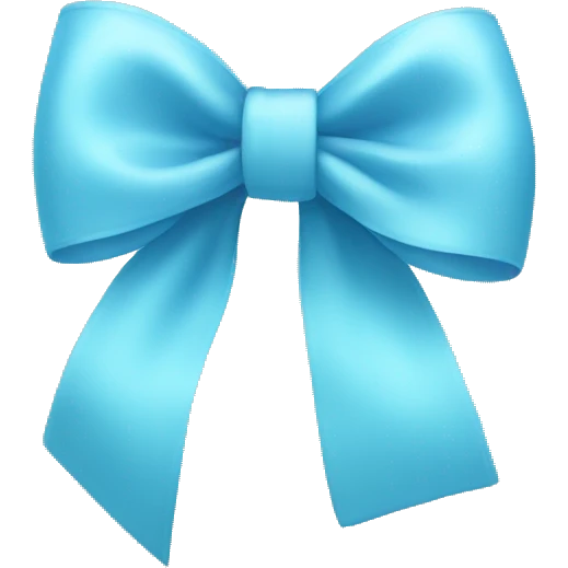 Light blue bow emoji