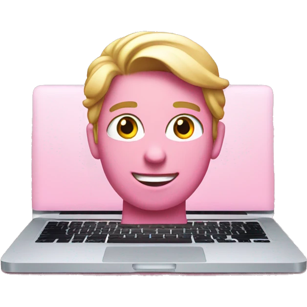 Pink MacBook Pro  emoji
