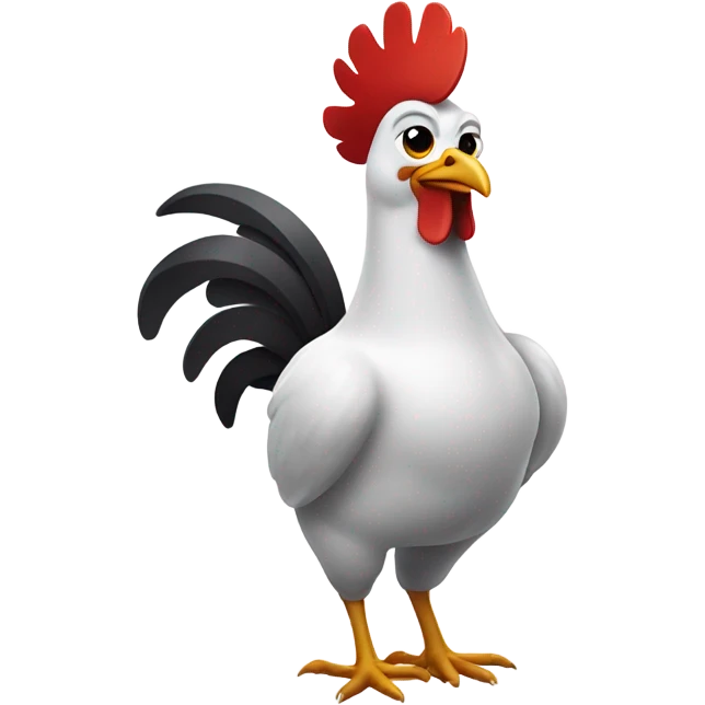 Chicken nails attitude emoji