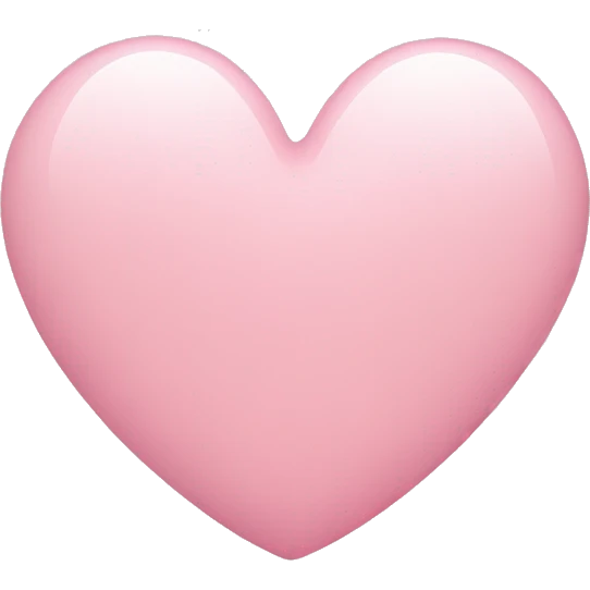 Light pink heart  emoji