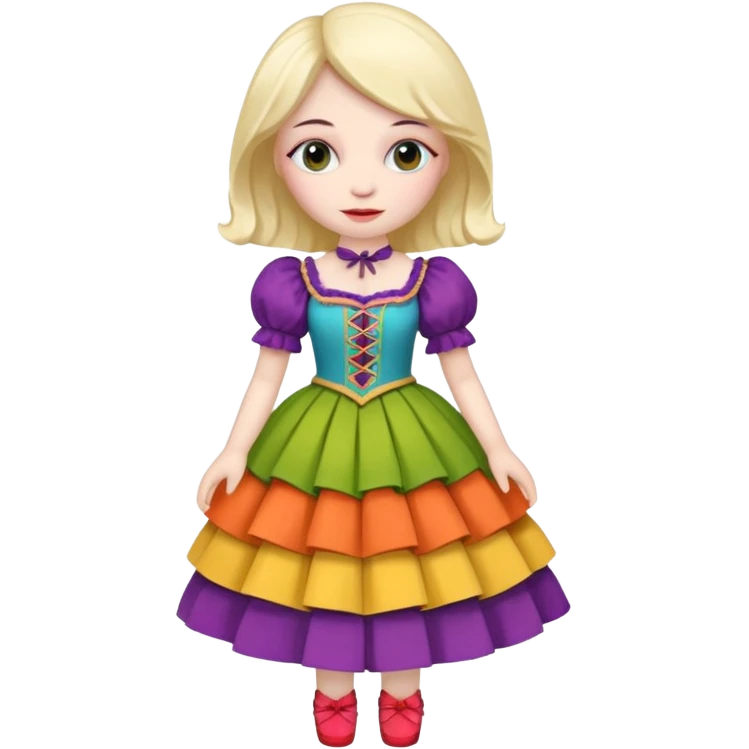 Icon for Puppet Theater: a girl puppet body emoji