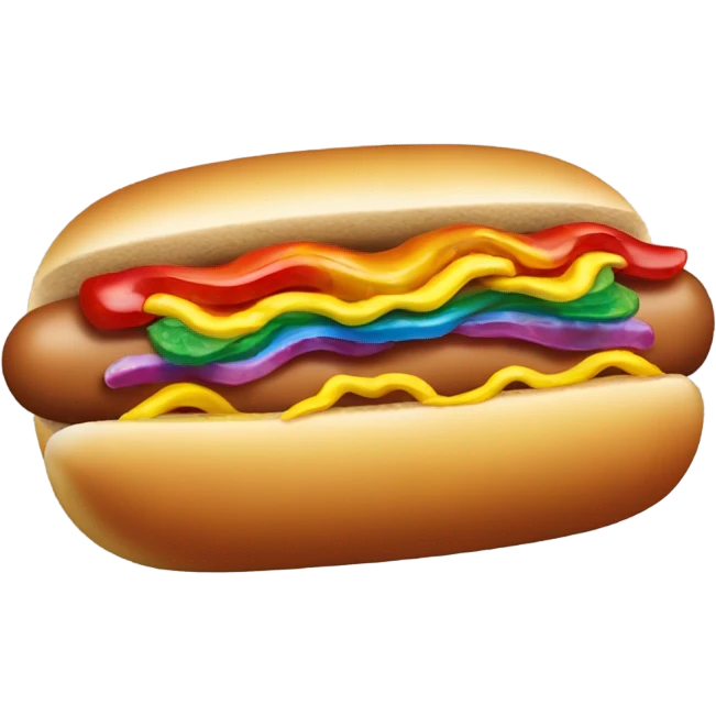 Gay hot dog emoji
