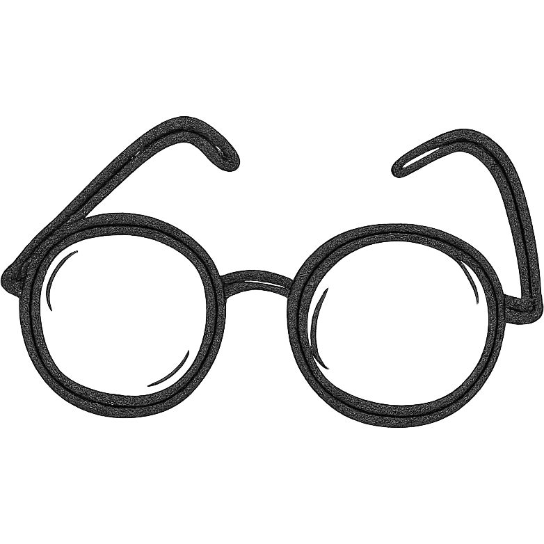 a pair of glasses emoji