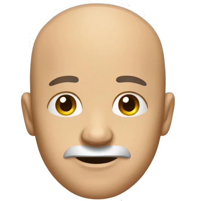 A little balding man with no shoes on emoji